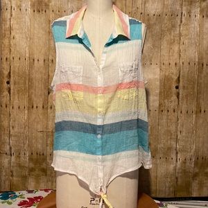 NEW Natural Reflections Muslin sleeveless top